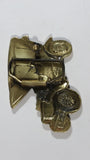 Vintage Ford Model T Classic Antique Car Brass Metal Belt Buckle