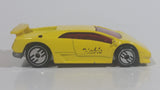1994 Hot Wheels Lamborghini Diablo Yellow Die Cast Toy Exotic Sports Car Vehicle