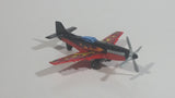 2014 Matchbox Stunt Plane 73 Red Black Die Cast Toy Aircraft Vehicle
