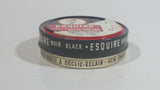 Vintage Knomark Esquire Boot Polish Black 1 1/8 oz Round Metal Tin Some Dry Product Inside
