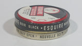 Vintage Knomark Esquire Boot Polish Black 1 1/8 oz Round Metal Tin Some Dry Product Inside