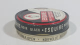 Vintage Knomark Esquire Boot Polish Black 1 1/8 oz Round Metal Tin Some Dry Product Inside