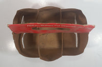 Rare Vintage 1976 Coca Cola Coke Soda Pop "Adds Life To..." Pizza Ham Paper Cardboard 6 Pack Glass Bottle Carrying Case Beverage Collectible