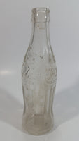 Vintage Coca Cola Coke Soda Pop 6 oz Clear Embossed Lettering Glass Beverage Bottle