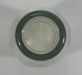 Vintage Clear Indented Half Blurred Glass Beverage Bottle