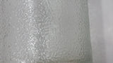 Vintage Clear Indented Half Blurred Glass Beverage Bottle