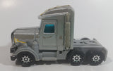 Vintage 1980 Buddy L Grey Silver Semi Tractor Truck Die Cast and Plastic Toy Car Vehicle Rig