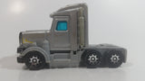 Vintage 1980 Buddy L Grey Silver Semi Tractor Truck Die Cast and Plastic Toy Car Vehicle Rig