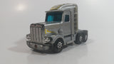Vintage 1980 Buddy L Grey Silver Semi Tractor Truck Die Cast and Plastic Toy Car Vehicle Rig