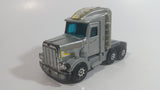 Vintage 1980 Buddy L Grey Silver Semi Tractor Truck Die Cast and Plastic Toy Car Vehicle Rig