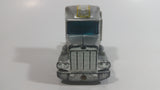 Vintage 1980 Buddy L Grey Silver Semi Tractor Truck Die Cast and Plastic Toy Car Vehicle Rig