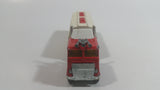 Vintage Majorette Shell Oil Fuel Tanker Trailer and Semi Tractor Truck Yellow , Red White Die Cast Toy Car Vehicle