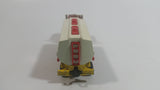 Vintage Majorette Shell Oil Fuel Tanker Trailer and Semi Tractor Truck Yellow , Red White Die Cast Toy Car Vehicle
