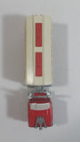 Vintage Majorette Shell Oil Fuel Tanker Trailer and Semi Tractor Truck Yellow , Red White Die Cast Toy Car Vehicle