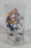 1998 Smucker's Collectables Warner Bros. Baseball Themed Daffy Duck Cartoon Character Small Drinking Glass