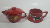 Tindex Warner Bros. Looney Tunes Characters Sylvester The Cat and Tweety Bird Themed Cartoon Stacking Teapot and Cup Mug Ceramic Coffee Mug Television Collectible