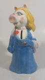 Sigma The Muppets Miss Piggy in Blue Dress 8" Tall Ceramic Coin Bank