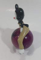1999 Wendy's Restaurants Warner Bros Animaniacs Yakko on Rolling Purple Ball Toy Figure Cartoon Collectible