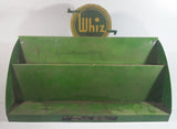 Vintage Custom Made Whiz Automotive Products Green Metal Wall Mount Display Shelf 18"W x 10"H x 8"D