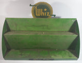 Vintage Custom Made Whiz Automotive Products Green Metal Wall Mount Display Shelf 18"W x 10"H x 8"D