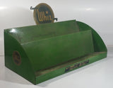 Vintage Custom Made Whiz Automotive Products Green Metal Wall Mount Display Shelf 18"W x 10"H x 8"D