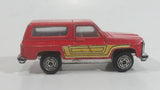 Vintage Kidco 1978 Ford Bronco Red Die Cast Toy Car Vehicle Made in Hong Kong