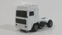 Majorette Volvo Semi Tractor Truck White Die Cast Toy Car Vehicle 1/100 Scale