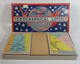 Antique 1930s Playthings Limited Canada Geographical Lotto Game in Box Toronto, Canada