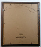 Vintage 1987 Anheuser Busch LA Beer 17 1/2" x 20" Wood Framed Glass Advertising Mirror Pub Lounge Bar Collectible
