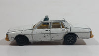 Vintage Warner Bro. ERTL Dukes of Hazzard 1980 Pontiac Bonneville Sheriff Police Cop White Die Cast Toy Car Vehicle TV Show Collectible Blue Lights