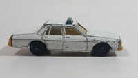 Vintage Warner Bro. ERTL Dukes of Hazzard 1980 Pontiac Bonneville Sheriff Police Cop White Die Cast Toy Car Vehicle TV Show Collectible Blue Lights