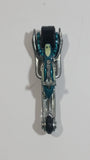 2008 Hot Wheels Team: Custom Bikes Hammer Sled Motorcycle Aqua Green Blue Die Cast Toy Motorbike Vehicle