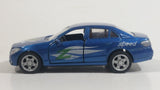 Y.T.G.F. No. 9972-7 "Speed" "Akron Zips" Blue Sedan Die Cast Toy Car Vehicle with Opening Doors