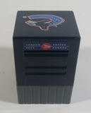 NHL Ice Hockey Team Vancouver Canucks Miniature Small 3" Tall Canada Post Mail Box Shaped Coin Bank Sports Collectible