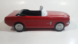 Teraflora Gifts 1965 Ford Mustang Convertible Red and Black Classic Muscle Car Shaped Ceramic Flower Planter 10 1/2" Long