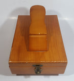 Vintage Style Wood Wooden Dovetail Shoe Shine Box