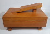 Vintage Style Wood Wooden Dovetail Shoe Shine Box