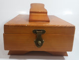 Vintage Style Wood Wooden Dovetail Shoe Shine Box