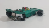 Vintage TinToys Tyrrell Ford F1 #7 W.T. 225 Green STP Die Cast Toy Race Car Vehicle - Hong Kong - Missing a Wheel