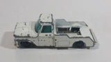 Vintage Husky Ford F350 Truck White Die Cast Toy Car Vehicle - Made in Great Britain