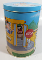 1990 Warner Bros Looney Tunes School Bus Brach's Jelly Beans Tin Canister Cartoon Collectible