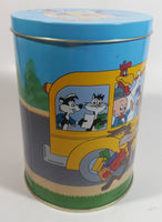 1990 Warner Bros Looney Tunes School Bus Brach's Jelly Beans Tin Canister Cartoon Collectible