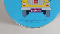 1990 Warner Bros Looney Tunes School Bus Brach's Jelly Beans Tin Canister Cartoon Collectible