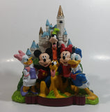 2001 Disney Disneyland Characters in Front of Castle 7 1/2" Tall PVC Coin Bank