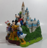 2001 Disney Disneyland Characters in Front of Castle 7 1/2" Tall PVC Coin Bank