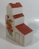 Vintage Saskatchewan Prairie Lily Provincial Flower Ceramic Grain Elevator Coin Bank Prairie Western Collectible