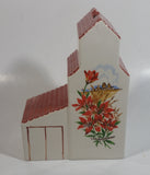 Vintage Saskatchewan Prairie Lily Provincial Flower Ceramic Grain Elevator Coin Bank Prairie Western Collectible