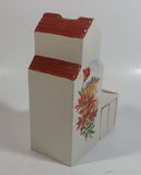 Vintage Saskatchewan Prairie Lily Provincial Flower Ceramic Grain Elevator Coin Bank Prairie Western Collectible
