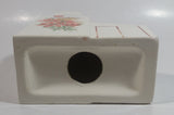 Vintage Saskatchewan Prairie Lily Provincial Flower Ceramic Grain Elevator Coin Bank Prairie Western Collectible