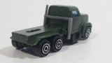 Vintage Majorette Magirus Army Green Military Army Semi Tractor Truck 1:100 Scale Die Cast Toy Car Trucking Rig Vehicle